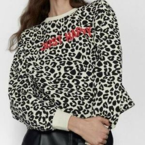 Animal print sweatshirt